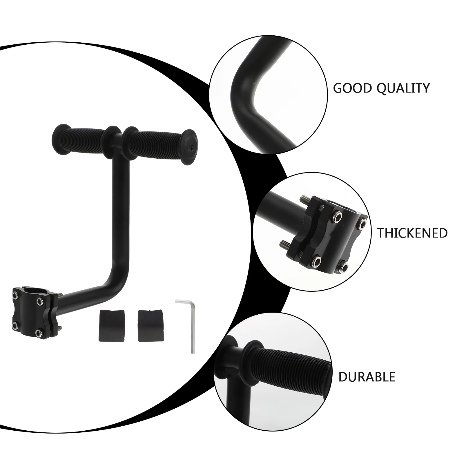

Accessories 's Handrail Bike Supplies Electric Bicycle Black Aluminum Alloy