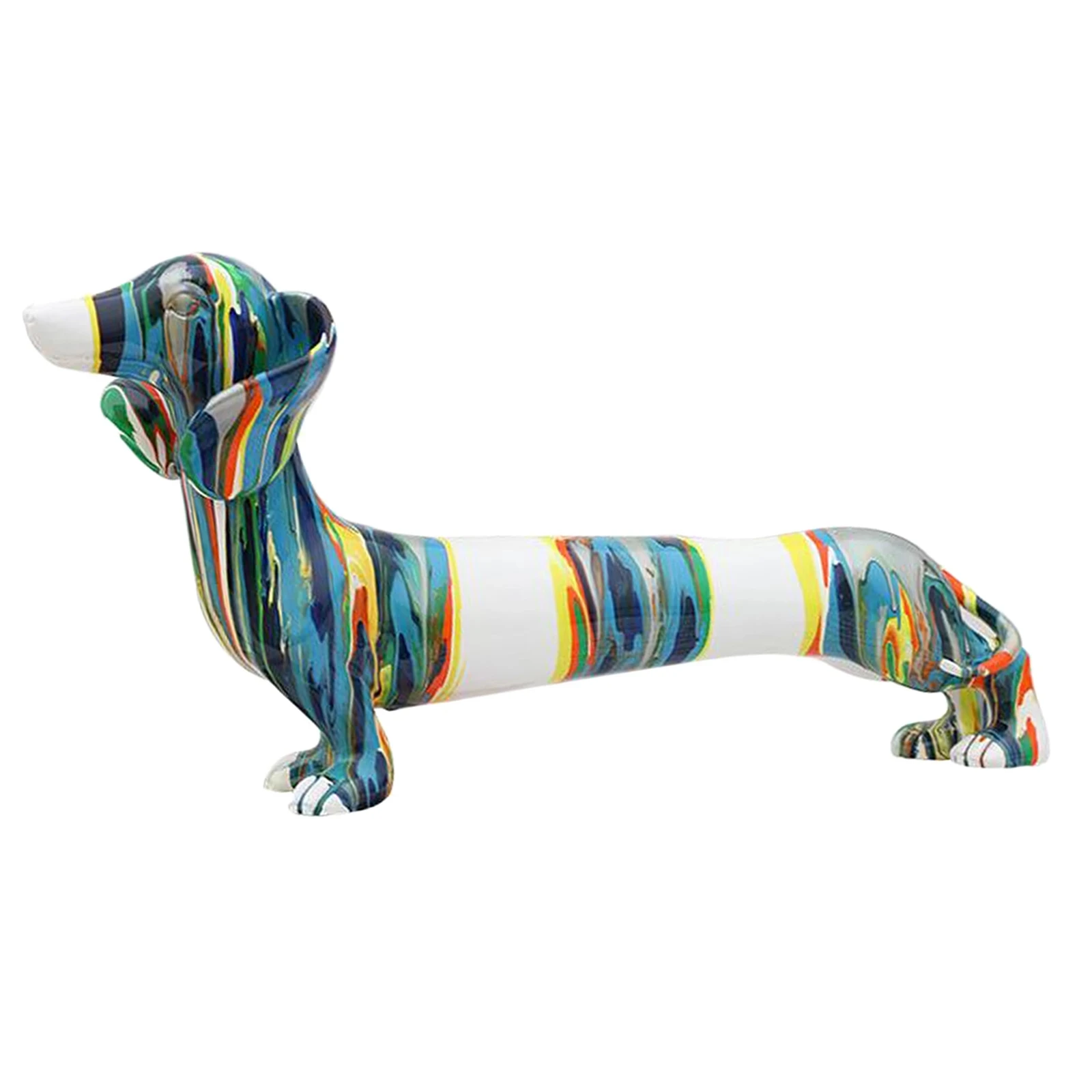 

Home Decor Resin Crafts European-style Dachshund Resin Dog Decorations Home Office Decoration Art Personality Ornaments Gifts