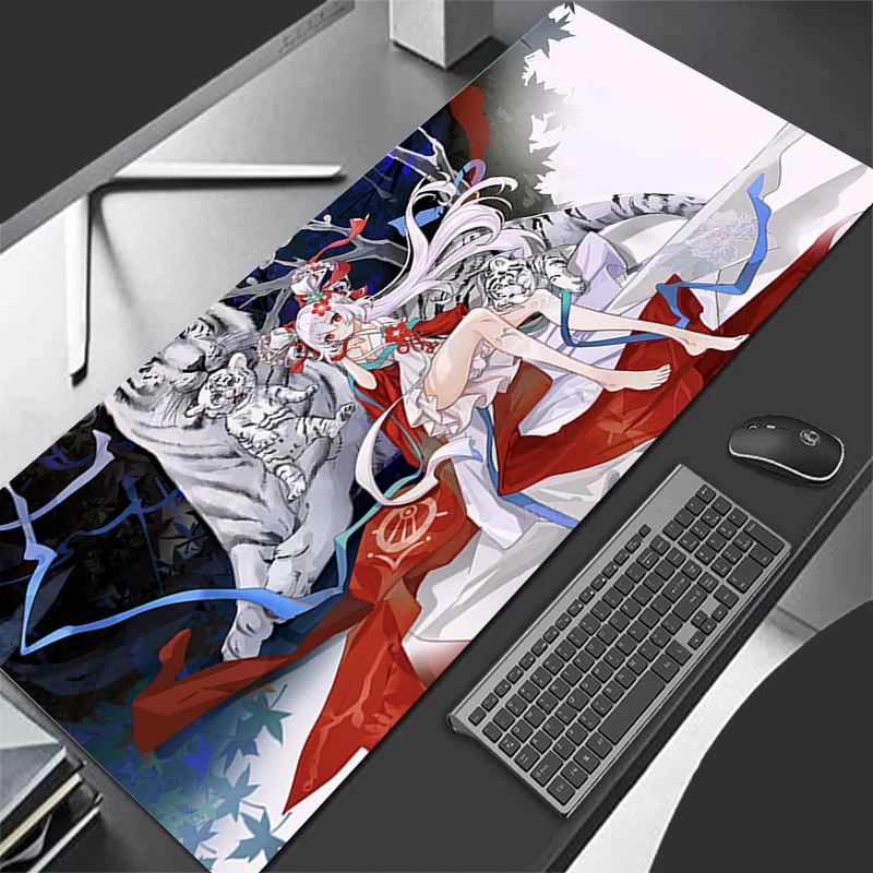 Mousepad Pattern Game Pad Rubber Mouse Pad Accessories Desk Mat Non Slip Office Table Mat Chinese Style Girl Gamer Keyboard Pad