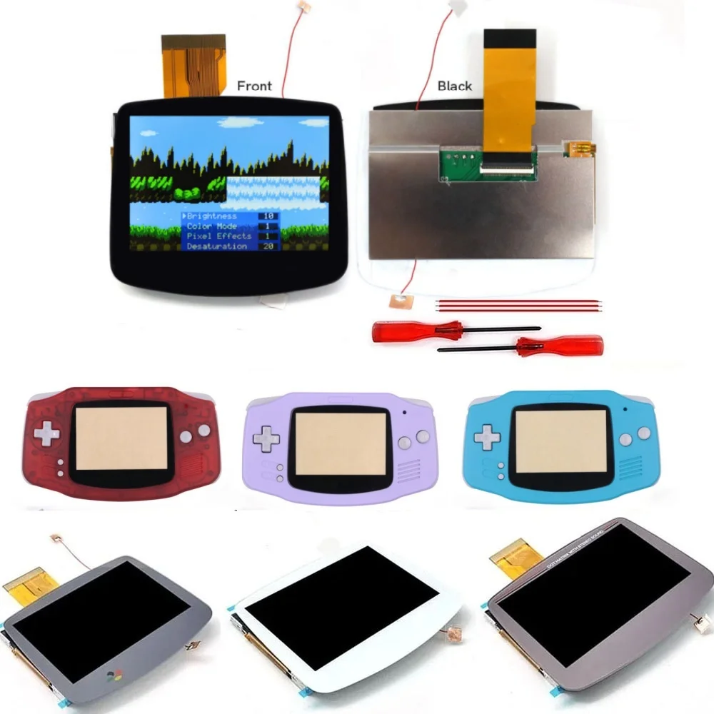

Линзы DMG/SFC/белые/черные для GBA 3.0" 720*480, комплекты экранов V5 LCD Highlight IPS OSD FRM для Gameboy Advance GBA
