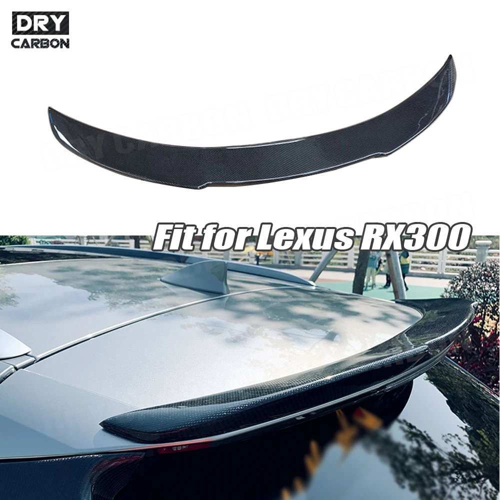 

Carbon Fiber Rear Roof Spoiler Window Side Wings For Lexus RX300 RX450H 2016-2020 Trunk Exterior Decoration