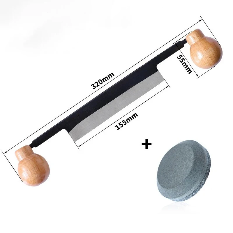 Scraper Debarking Woodworking Hand Tool Bark Removalife Professional Draw Cutter Double Wooden Handle Draw Knife Removing Bark view 5