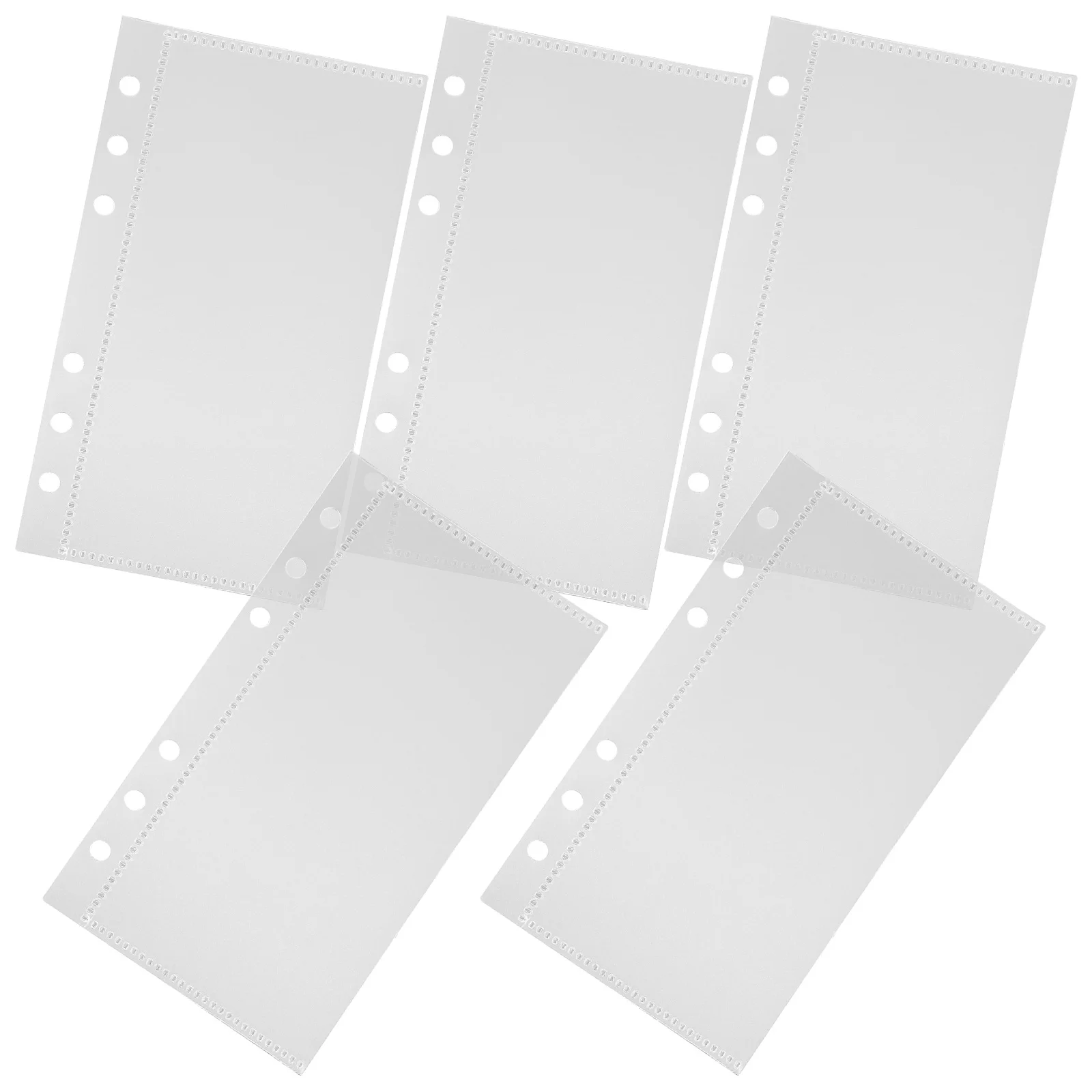 

5Pcs PP Budget Binder Inserts Portable Replaceable Binder Pockets Multi-Use Loose Leaf for Budget Planning Receipt Storage