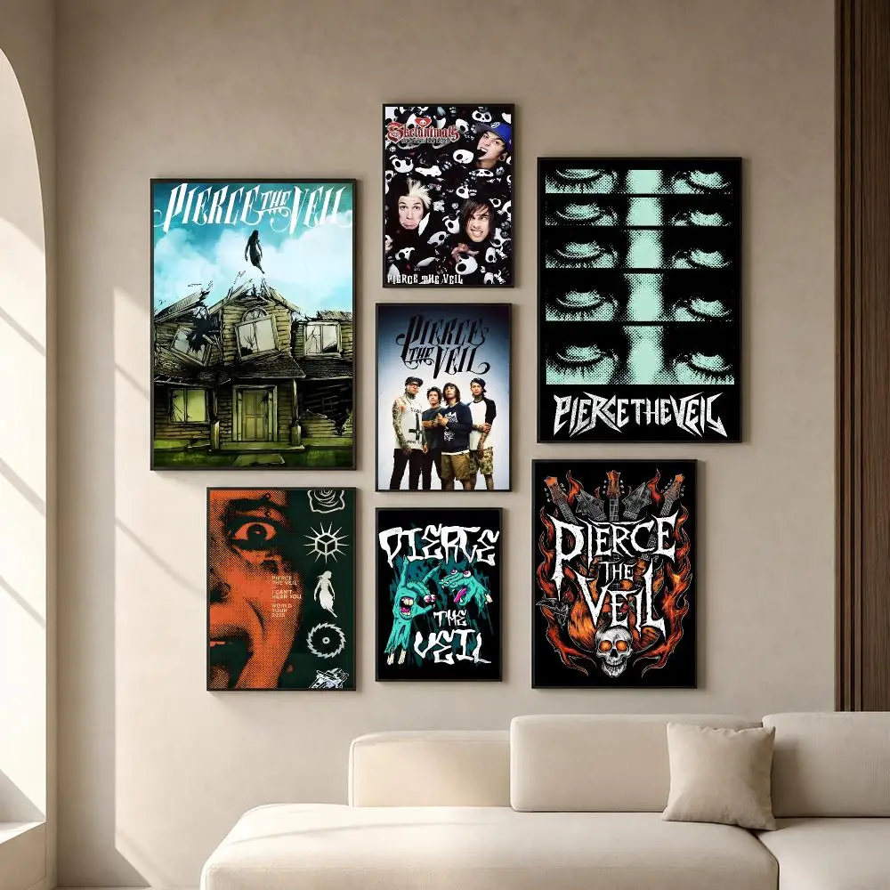 Album P-Pierce The Veil-Collide With The Sky Poster PP Self-Adhesive Removable HD Wall art Suitable Bedrooms Living Rooms Gifts