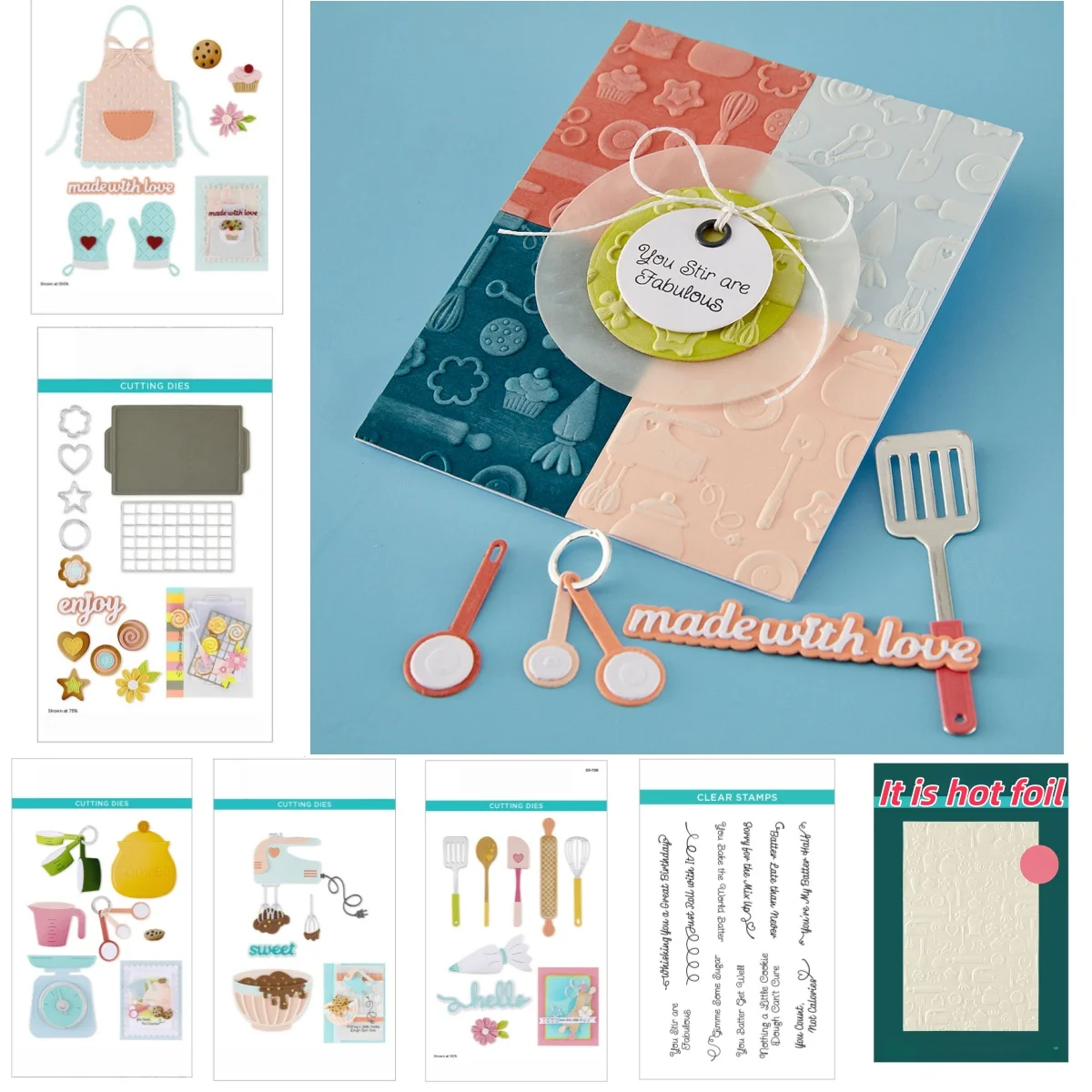 

Made With Love Cake Metal Cutting Dies for DIY Scrapbook Embossed Handcraft Paper Gift Card Craft Template Decoration 2026 New