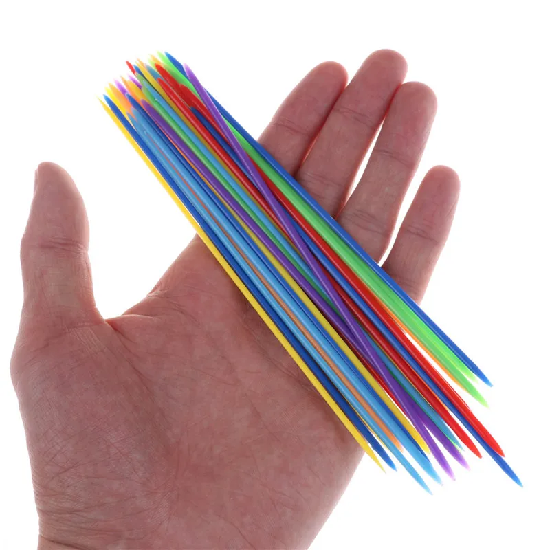 30 teile/satz Klassische Kunststoff Pick Up Sticks Set Traditionelle Spiel Spielzeug Bunte Lustige Kinder Nützliche Spielzeug Einfache Verwendung Kinder Spielzeug Geschenke