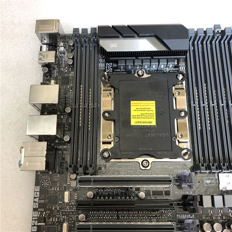 Original Workstation Motherboard WS C621E SAGE C621 12 x DIMM DDR4 1536GB 100% Testing Before Shipment