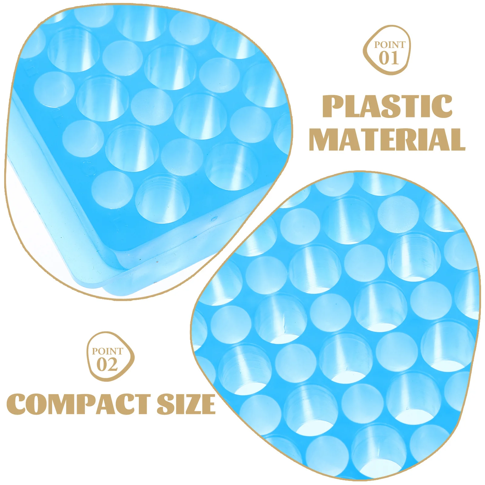 

2Pcs Tube Rack 96 Holes Durable Plastic Test Tubes Organizer Lab Storage Holder Test Tubes Rack Tube Racks