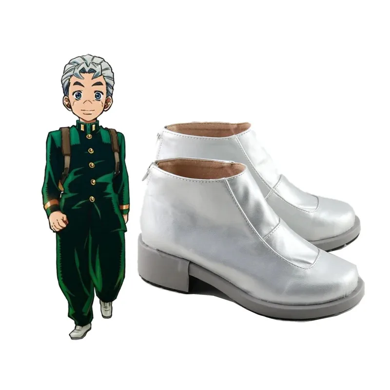 

2025 11 JOJO's Bizarre Adventure Cosplay Women Man Hirose Koichi Cos Grey Anime Shoes