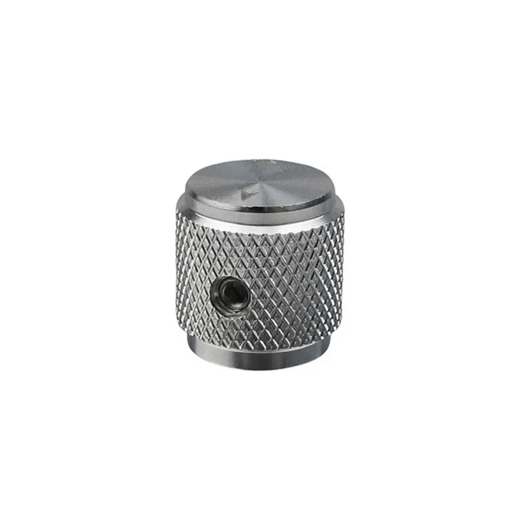 2Sets Electric Guitar Volume Knob Metal Durable Brass Timbre Knobs Easy Install Guitar Bass Control Accessories Silver
