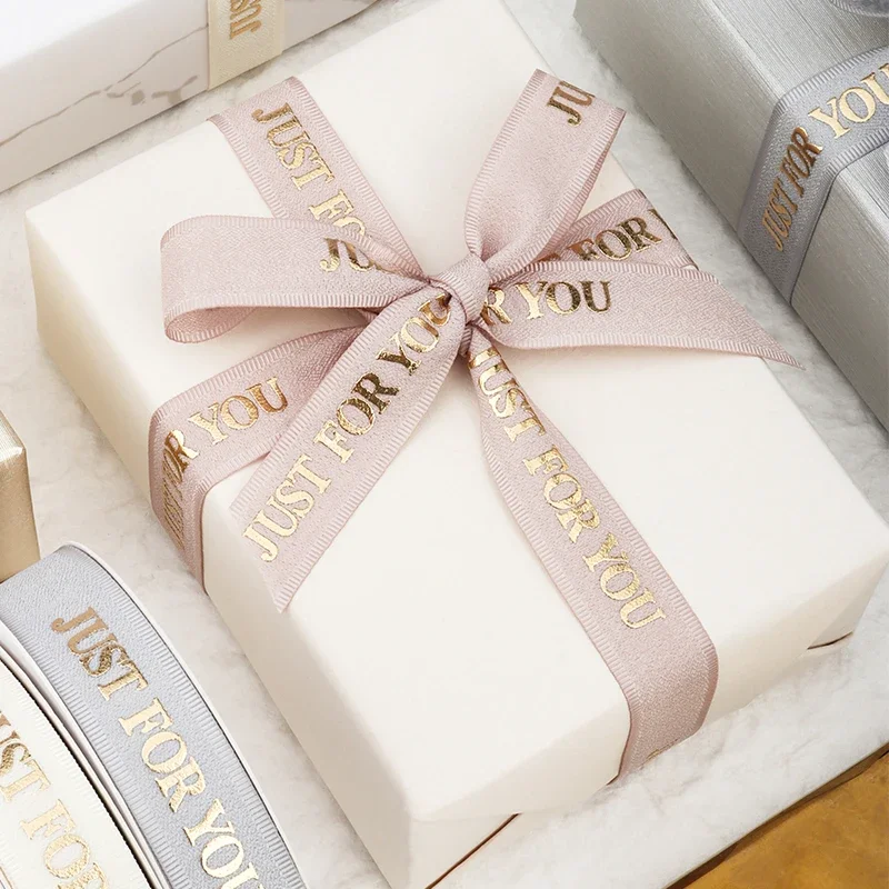 10 Yards/Roll JUST FOR YOU Collection High Quality Gift Packaging Handmade Material Bow Decorative Ribbon Morandi Colors