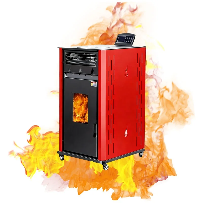 Household Indoor Biomass Pellet Heater Burning Stove Wood Straw Pellets Fireplace air Heater for Apartment