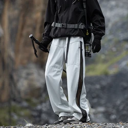 Fleece-lined Thick Outdoor Pants Men's Winter Warm Anti-Freezing Waterproof Hiking Sports Thick Tactical Pants