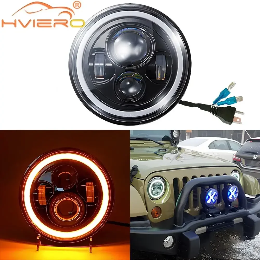 

Motorcycle LED Headlight Super Brighter Motorbike Head Lamp 45W Moto Working Spot Lantern Headlamps 6500k Auxiliary White Light