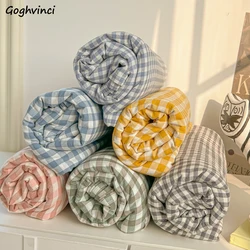 Bed Sheets Flat Simple Twill Universal Home Bedroom Sheet Twin Queen Full Size Warm Washed Mattress Cover Durable Adults Cozy