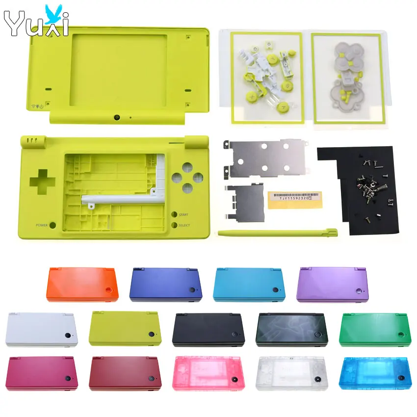 

YuXi Full Housing Cover Case Replacement Shell With Buttons Kit Screen Lens And Stylus For Nintend DSi NDSi Game Console