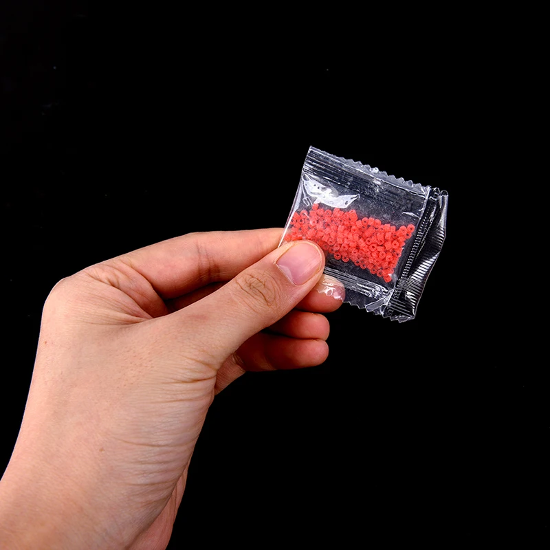 

12bags/set=2400pcs Red Fishing Accessories Tackle Rubber Band For Bloodworm Bait