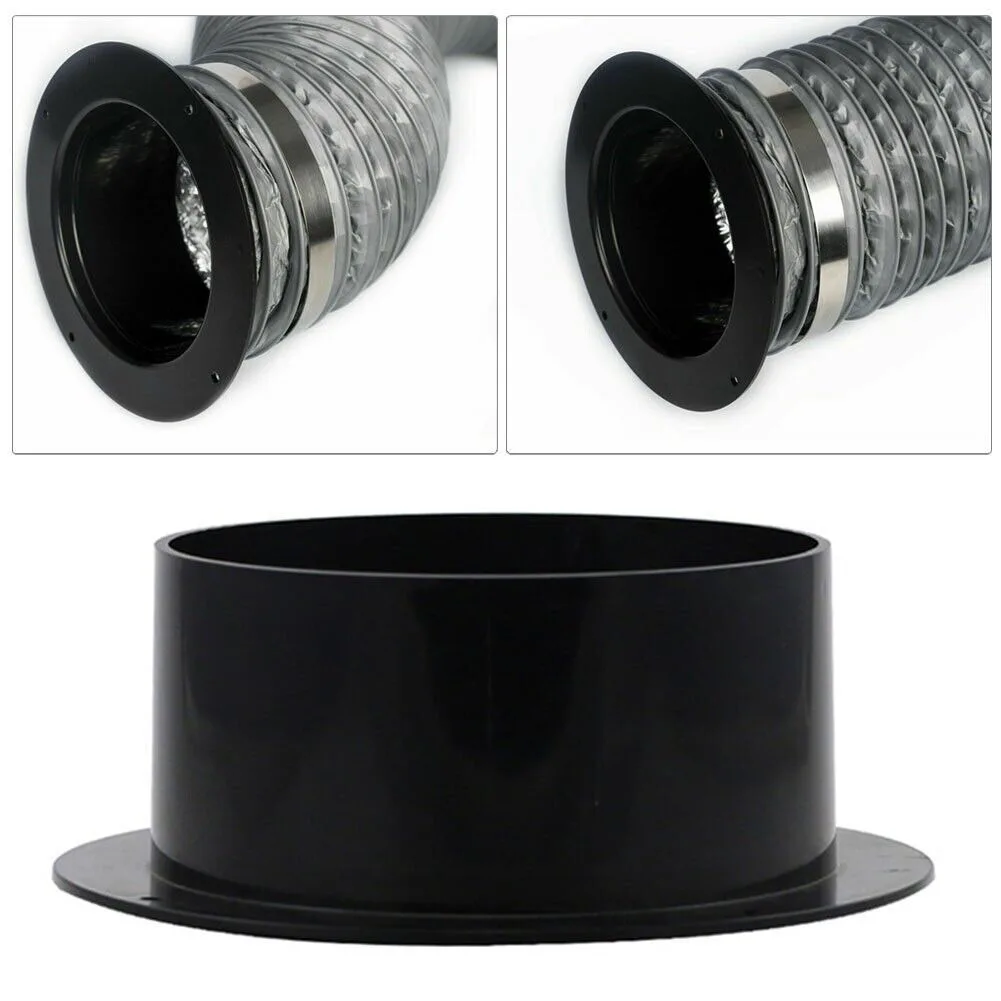 

High Quality Brandnew Straight Pipe Flange Connection Air-Ducting Connection Exhaust Pipe Connector 75mm Black