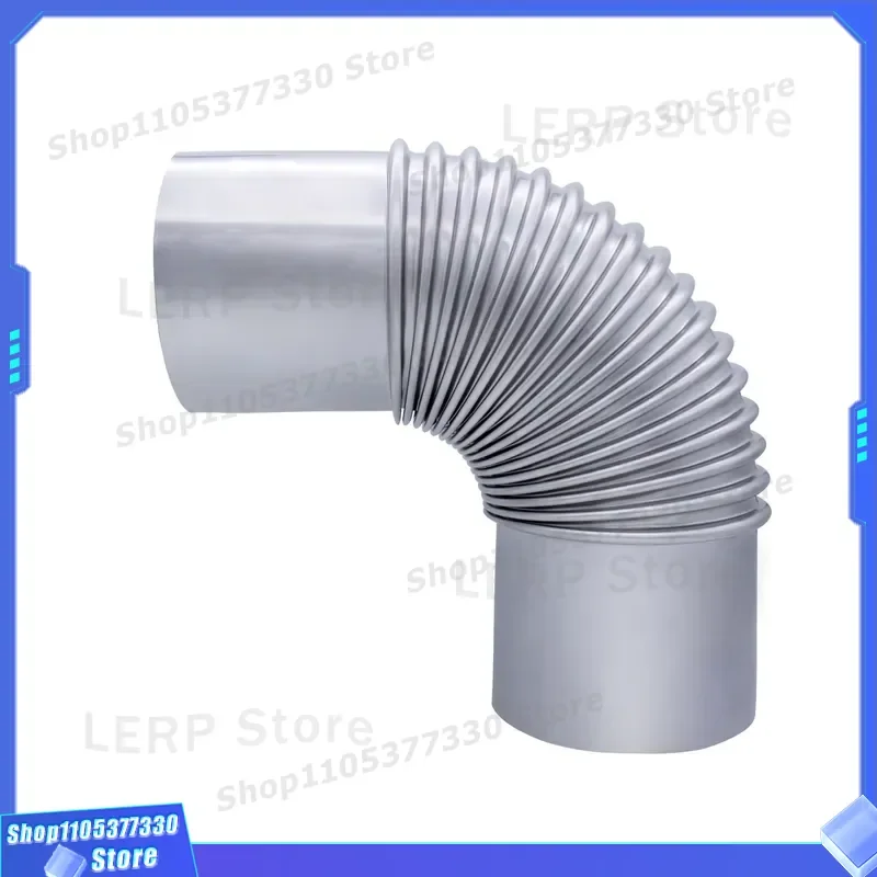 170mm 304 Stainless Steel Elbow for Kitchen Range Hood Exhaust Duct General Purpose Pipe Fitting High Quality Manufacturer