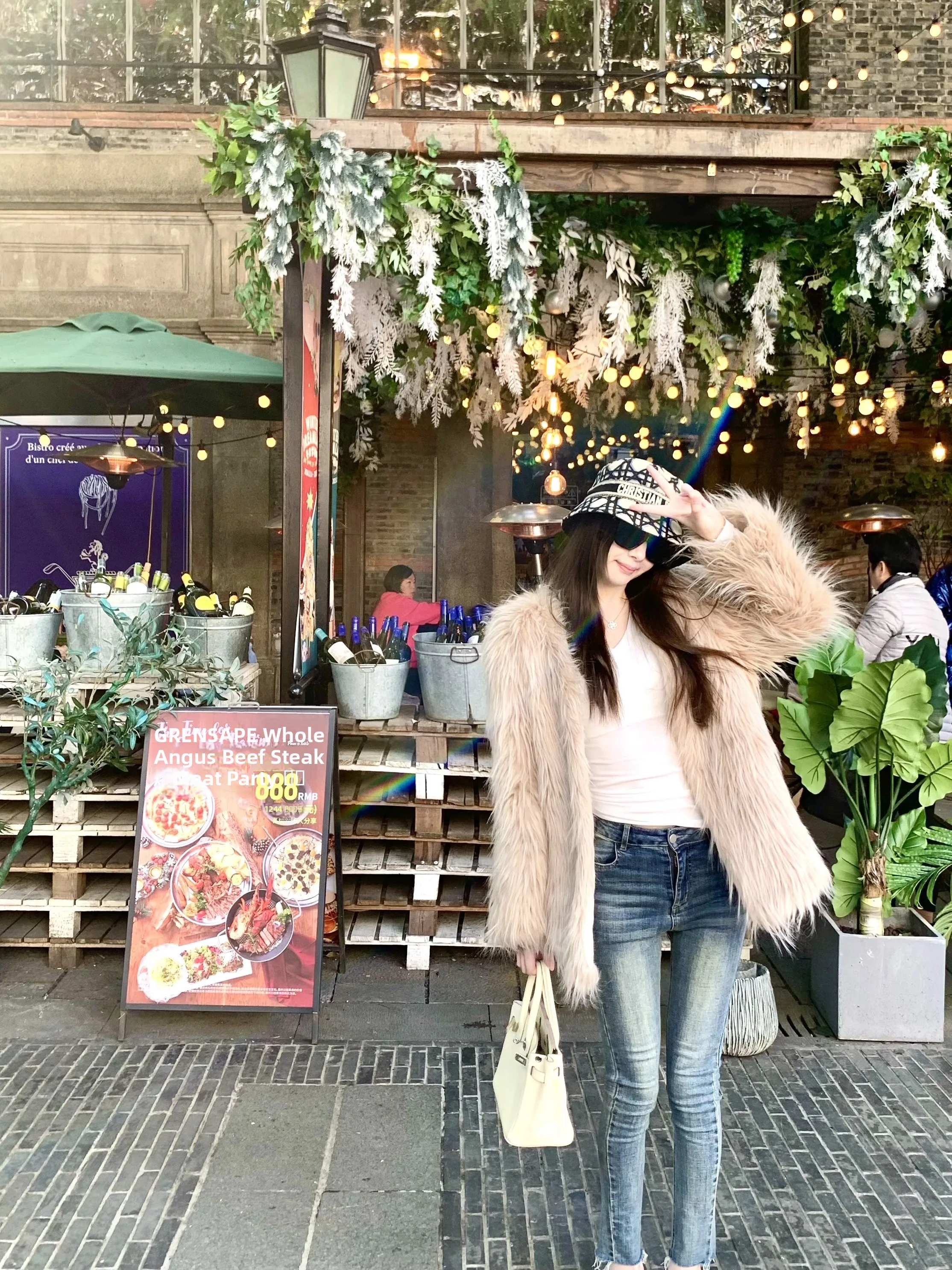 

Розовое пальто Cisas из искусственного кроличьего меха, укороченное, приталенное, с эффектом высокого качества, для повседневной носки, с длинными рукавами, на молнии