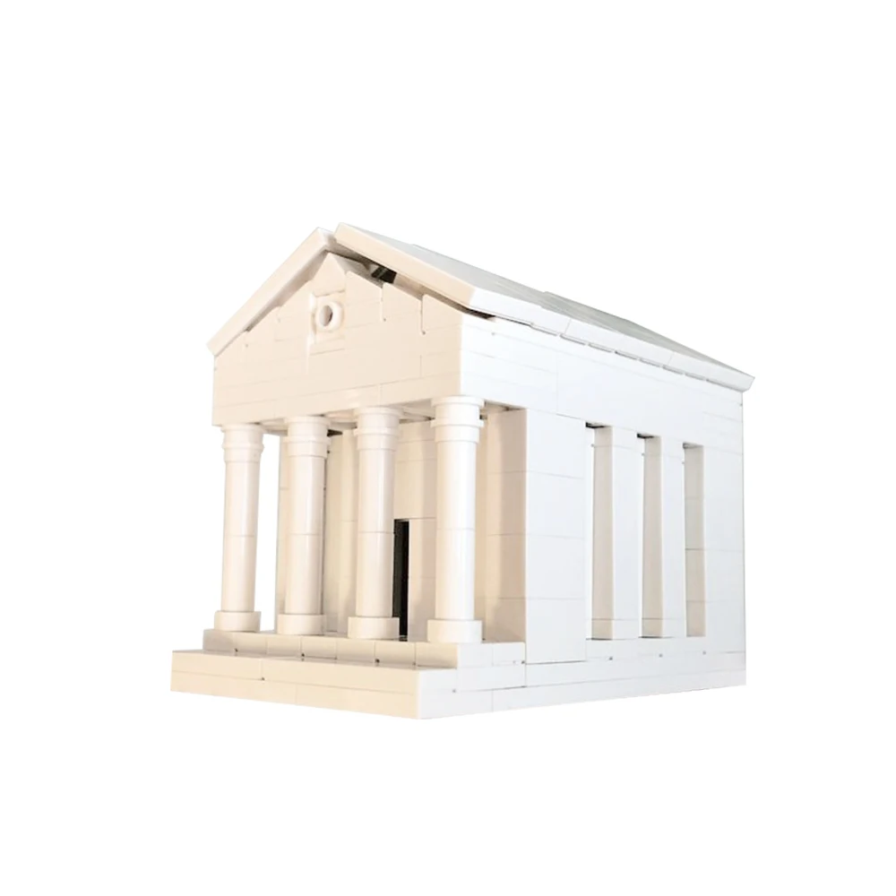 Gobricks MOC MOC Ancient Egyptian Architecture Tiny Greek Temple Building Block set Ancient Street View Roman Pillar Brick Toys