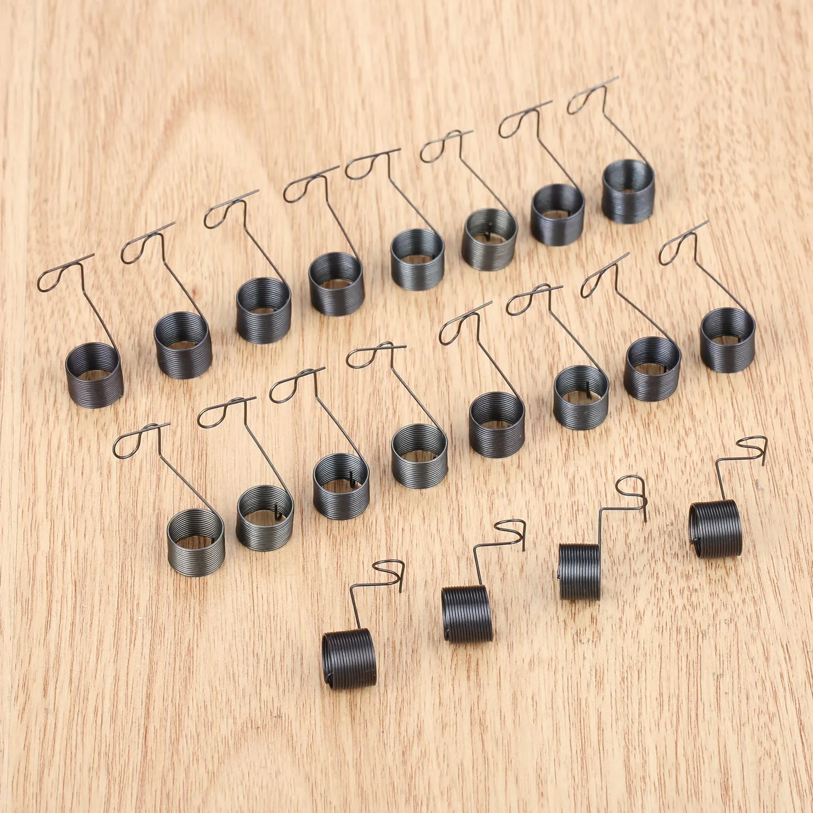 20 Pcs 10*7mm Metal Thread Tension Clamp Springs Fit for Old Household Sewing Machine Home Sewing Tools & Accessory Black