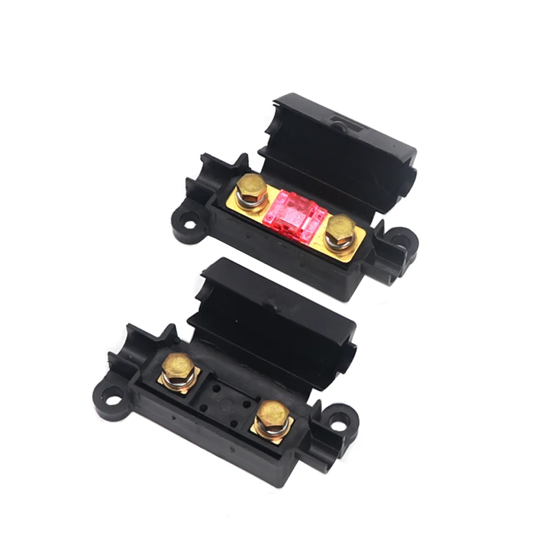 【1Set】 Auto fuse Flat Plate Type 32V Fork Type Bolt Battery Fuse Car Modification Stand 30A-100A Fuse Box