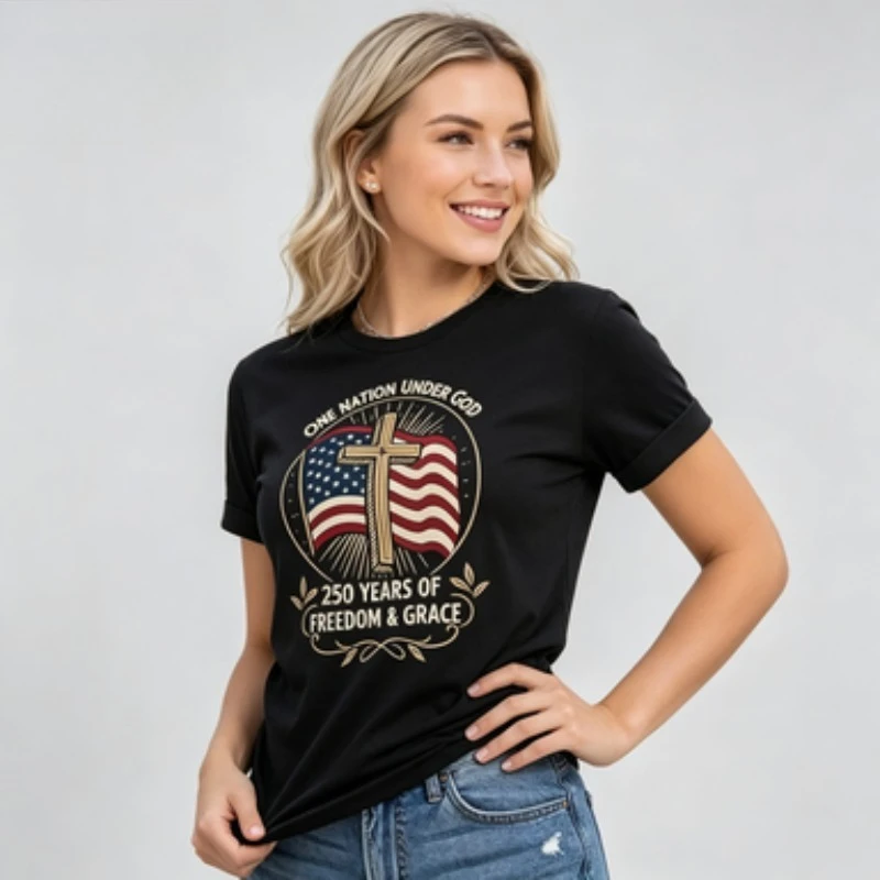 Semisun 250th Anniversary USA Shirts Womens United States 25  T Shirt Women Graphic T Shirts Y2k Top Harajuku  Women Clothes
