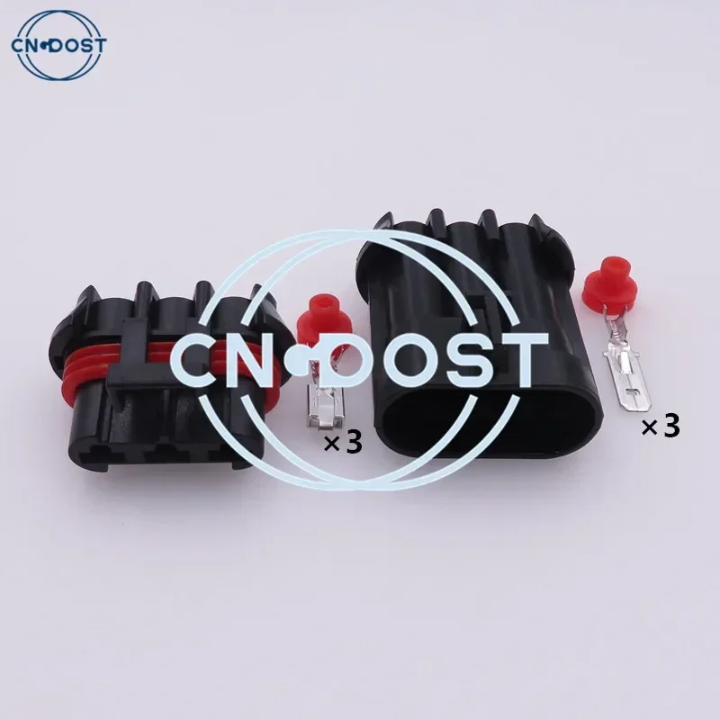 

1 Set 3 Pin Waterproof Car Cooler Fan Connector Automotive Socket AC Assembly For BUICK Haval H3 12124685 15358681