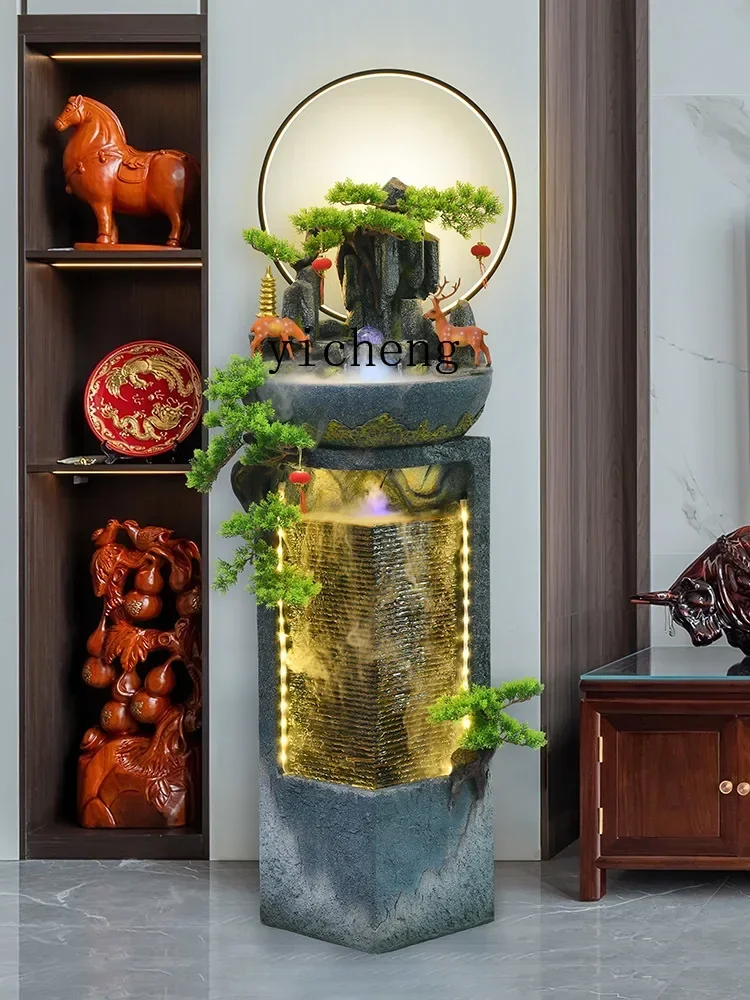 Fountain Water Decoration Circulating Water Hallway Humidifier Landscape Floor Decoration