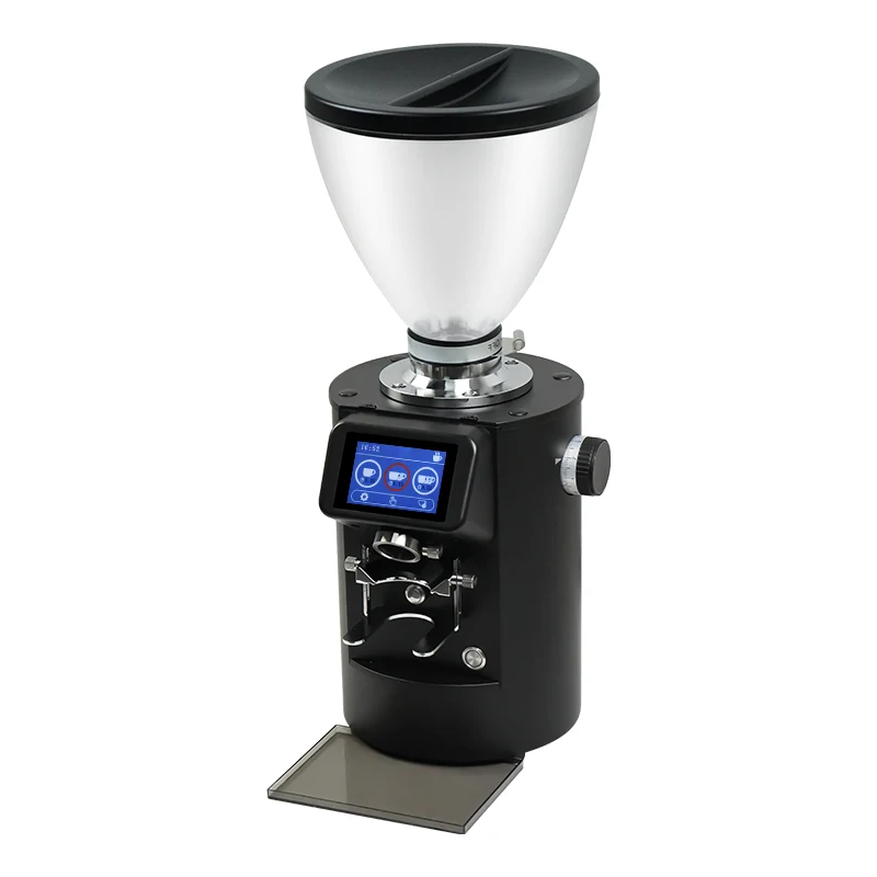 Electric Coffee grinder Espresso Coffee Grinder 90mm Flat Titanium Burr Touchscreen Control Cup Measure Powder Automatic Control