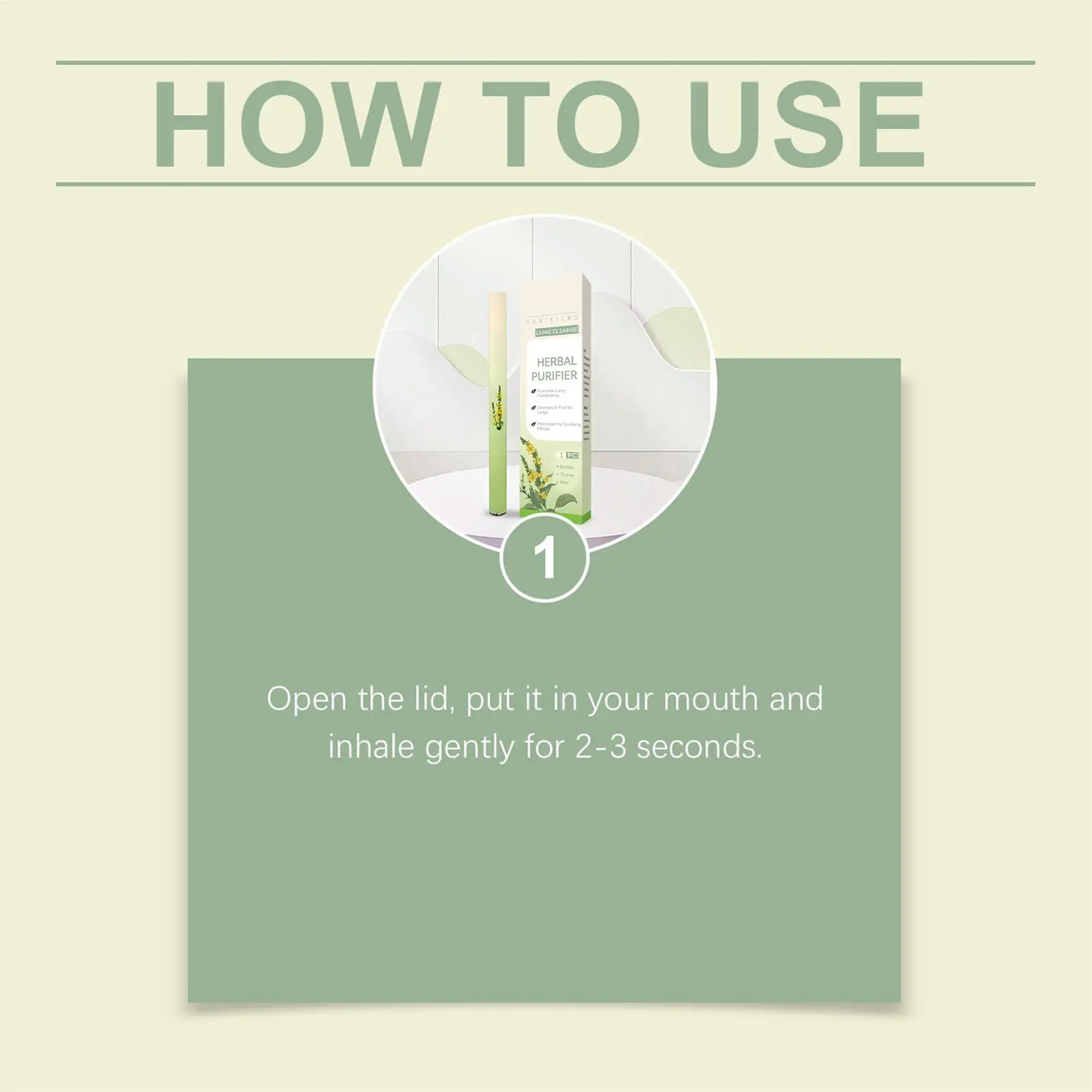 Lung Cleanse Inhaler Herbal Lung Cleansing Nasal Inhaler Natural Air Freshening Soothing Diffuser Cleanses The Nasal Cavity Lung