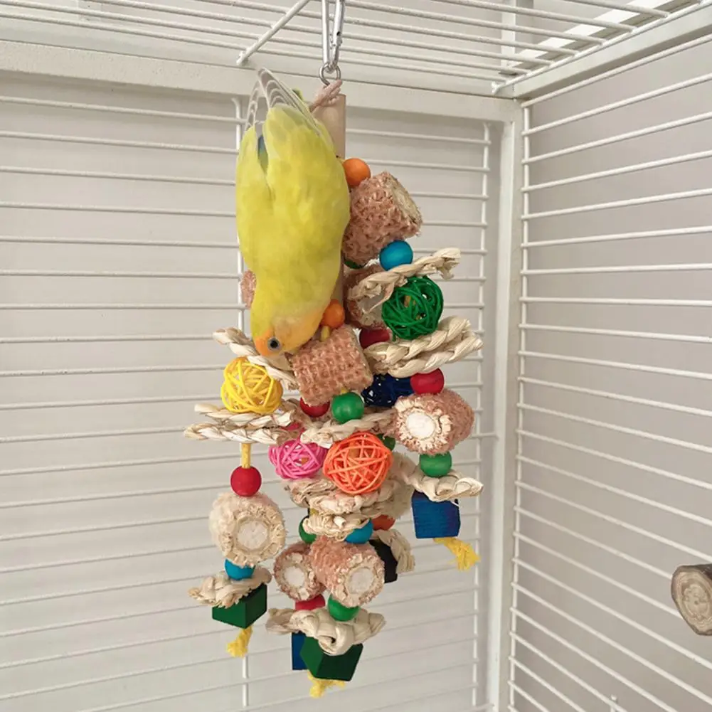 Parrot Toys Bird Toys Natural Corn Cob Bird Chew Toys For Small Medium-Sized Macaws Cockatoos African Grey Bird