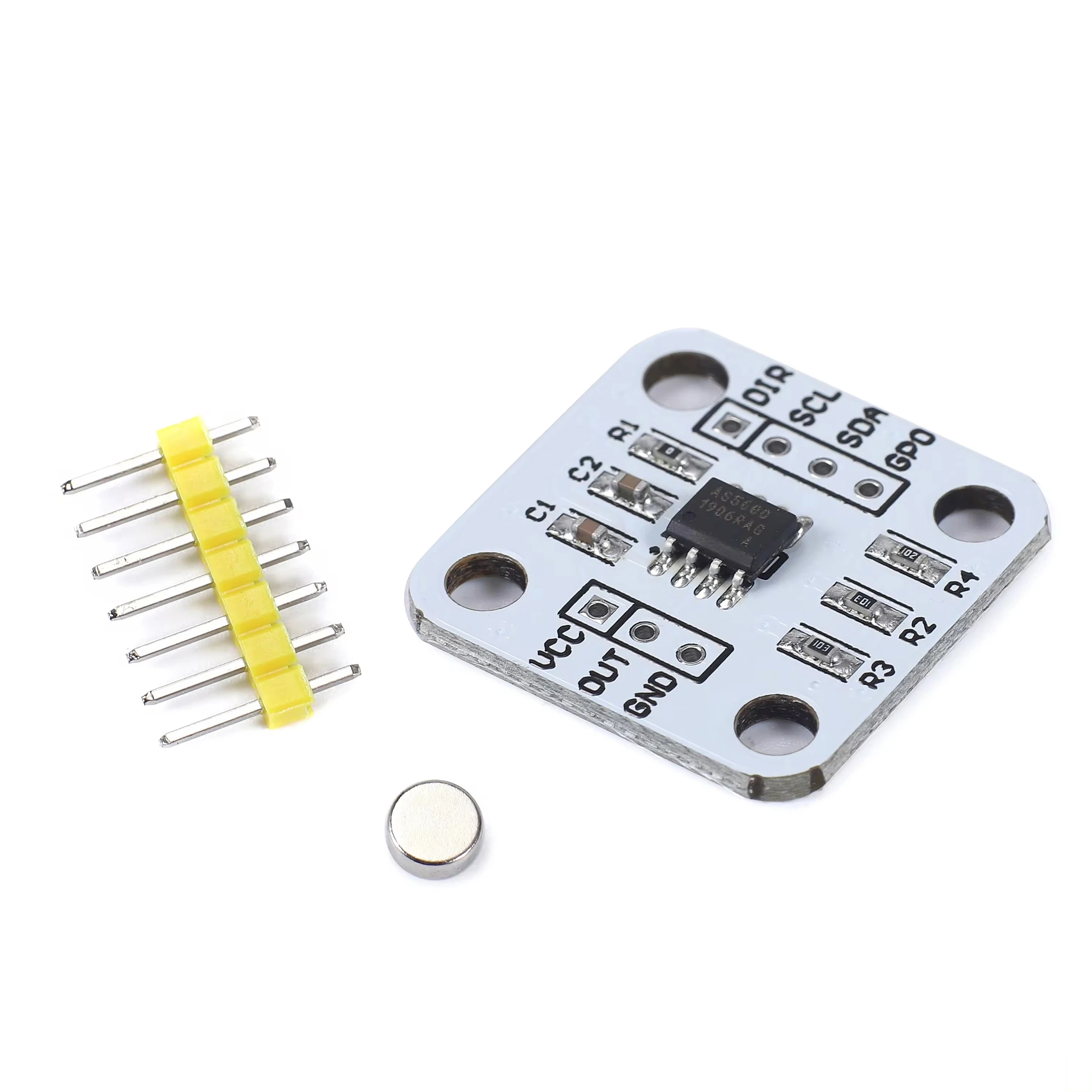 AS5600 magnetic encoder magnetic induction angle measurement sensor module 12bit high precision