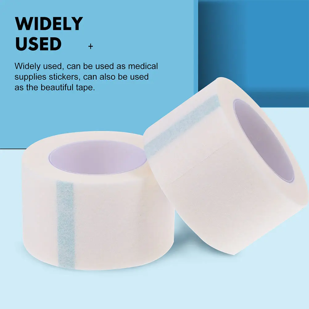 10 Rolls Tapes Practical Surgical Tape White Breathable Strong Adhesive Secure Gauze Dressing First Aid Essential