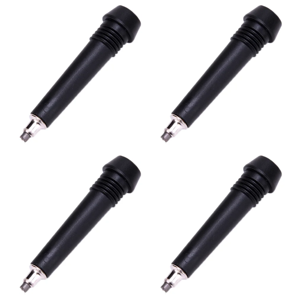 

4 Pcs Trekking Pole Head Sticks Tips Hiking Poles Accessories Walking Climbing Rod Black Parts