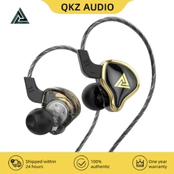 QKZ AK6 Ares EDX PRO 1DD Dynamic Earphones HIFI Music Sport Earbuds In Ear Earphones Sport Noise Cancelling Headset EDXPRO DQ6 Z