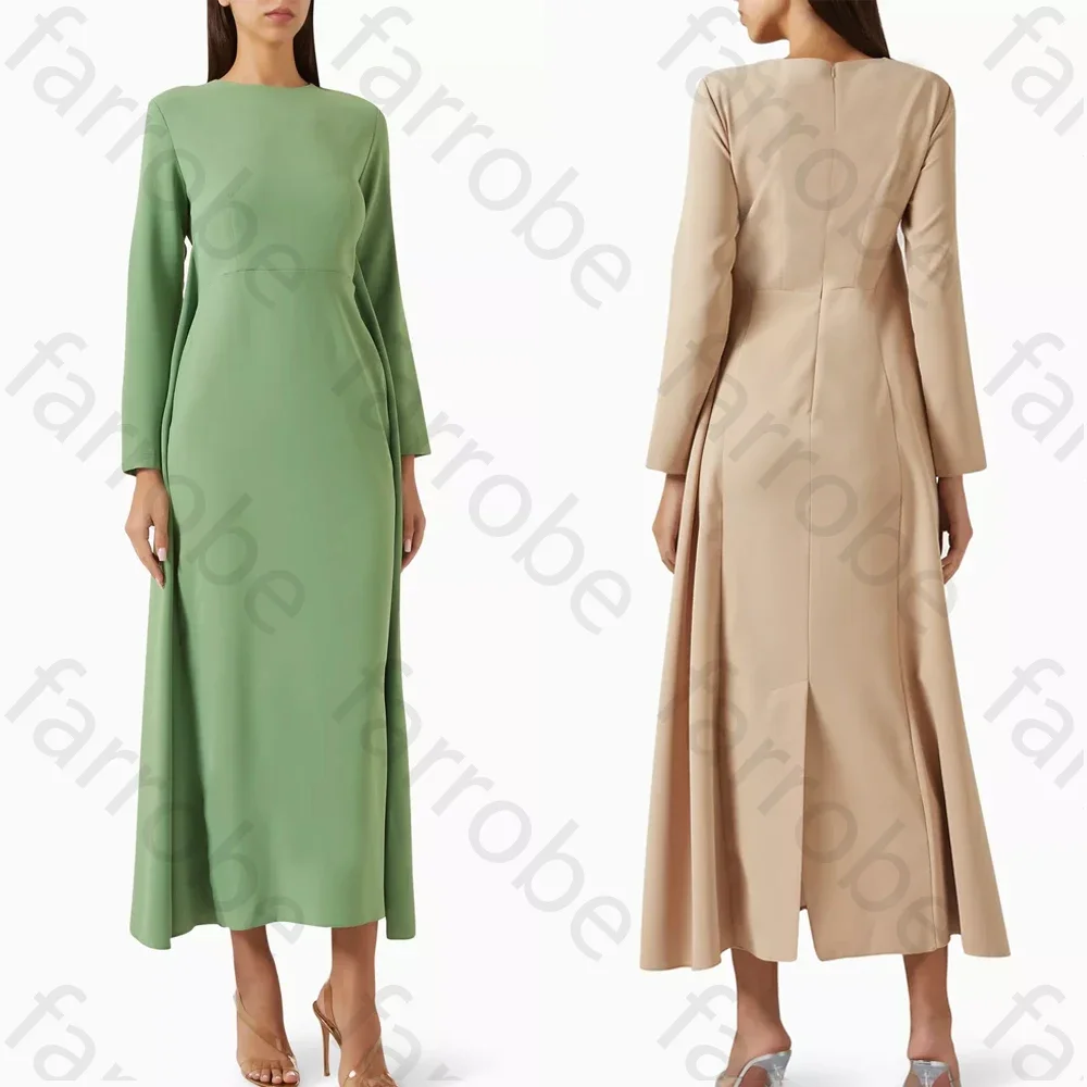 

Customized Elegant Cape Dress in Crepe A-Line Evening Dresses Formal Exquisite High Quality Long Sleeves Prom Party Gowns Women