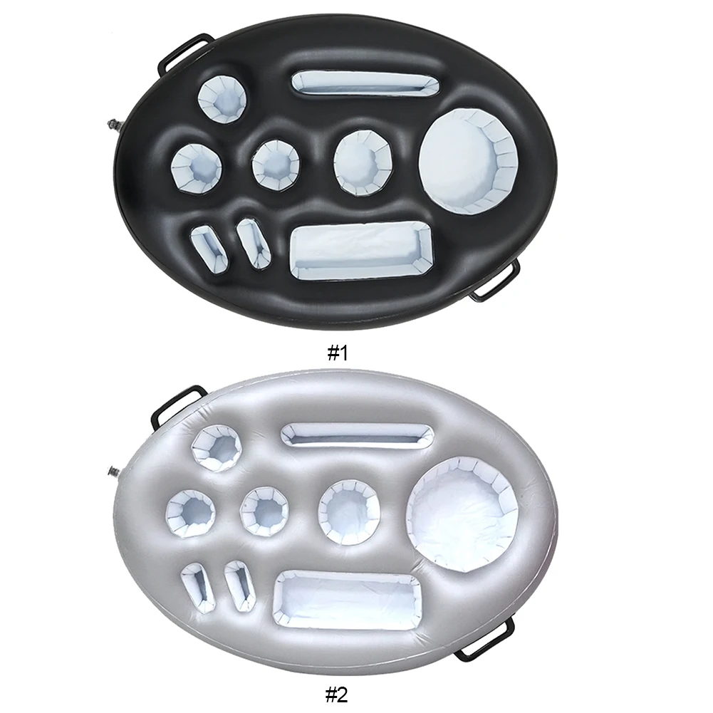 Opblaasbare Bekerhouder Zwembad Bier Bekerhouder Multifunctionele Drijvende Bekerhouder PVC Opblazen Beker Onderzetters voor Strand Tijd Spa