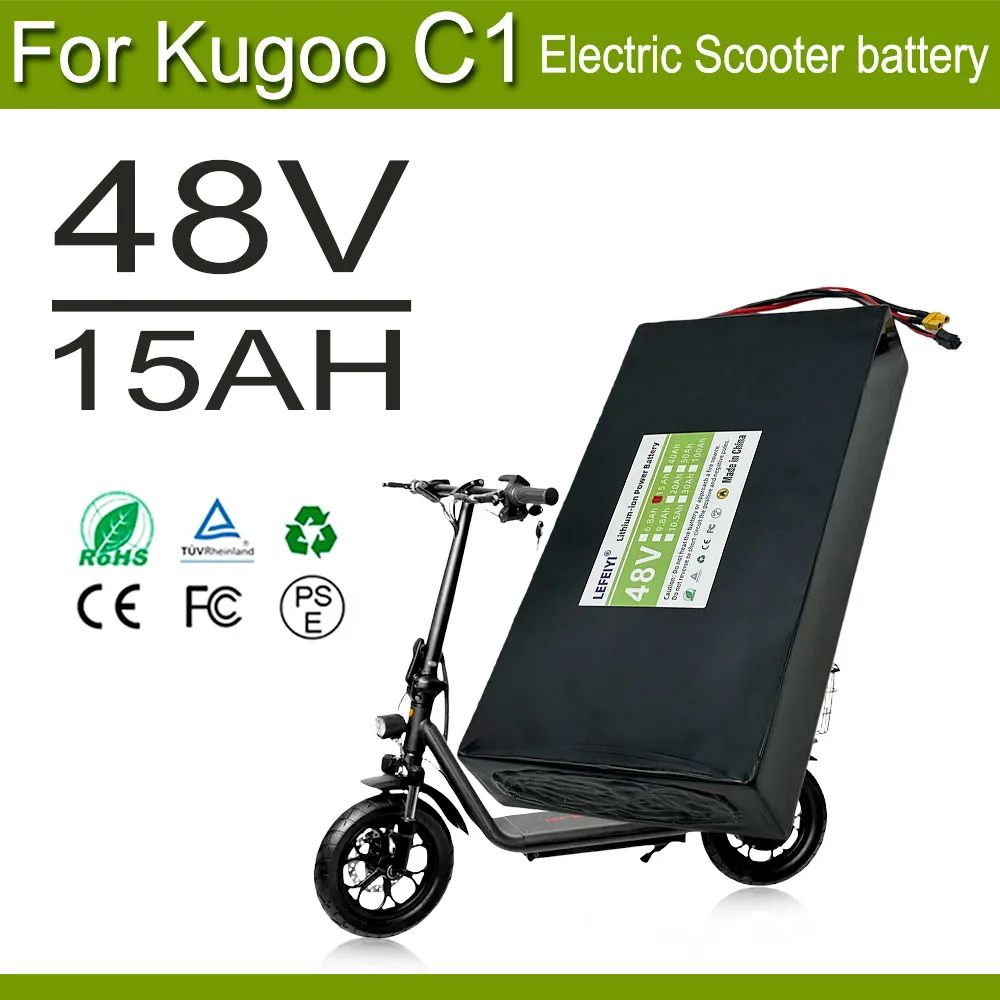 

18650 13S4P 48V 15AH For Kugoo C1 high-power Electric Bicycle/Bicycle New Li-ion battery pack XT30/XT60+SM Plug