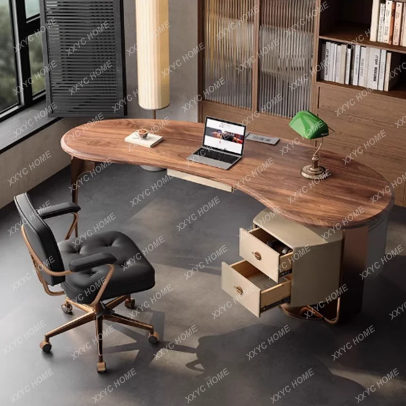Chair Set Designer Office Table Modern Luxury Socket Writing Drawers Standing Desks Organizer Wood Mesa