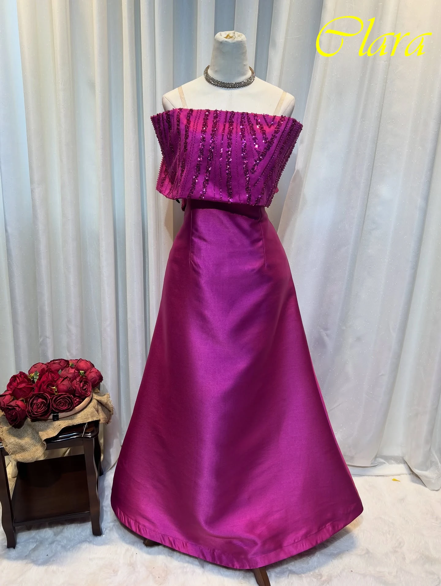 

Customized A-Line Boat Neck Cap Sleeve Elegant Formal Evening Dress Modern Delicate Celebrity Gowns High Quality Party Dress