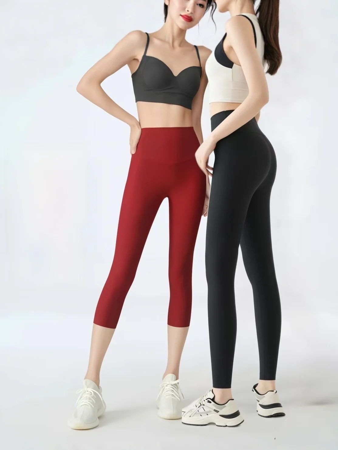 Ultra-Thin Yoga Pants High-Waist Quick-Dry Women's Summer Outdoor Wear Sharkskin Pants Tummy Control Fitness Bottoms
