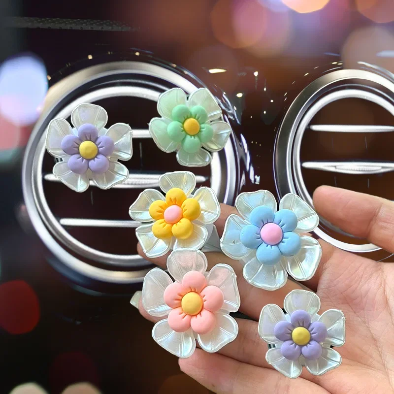 Car Air Creative Small Fresh Flowers freshener of Trend Clip Aromatherapy Decoration Car Ornament Car Odor Removal Perfume