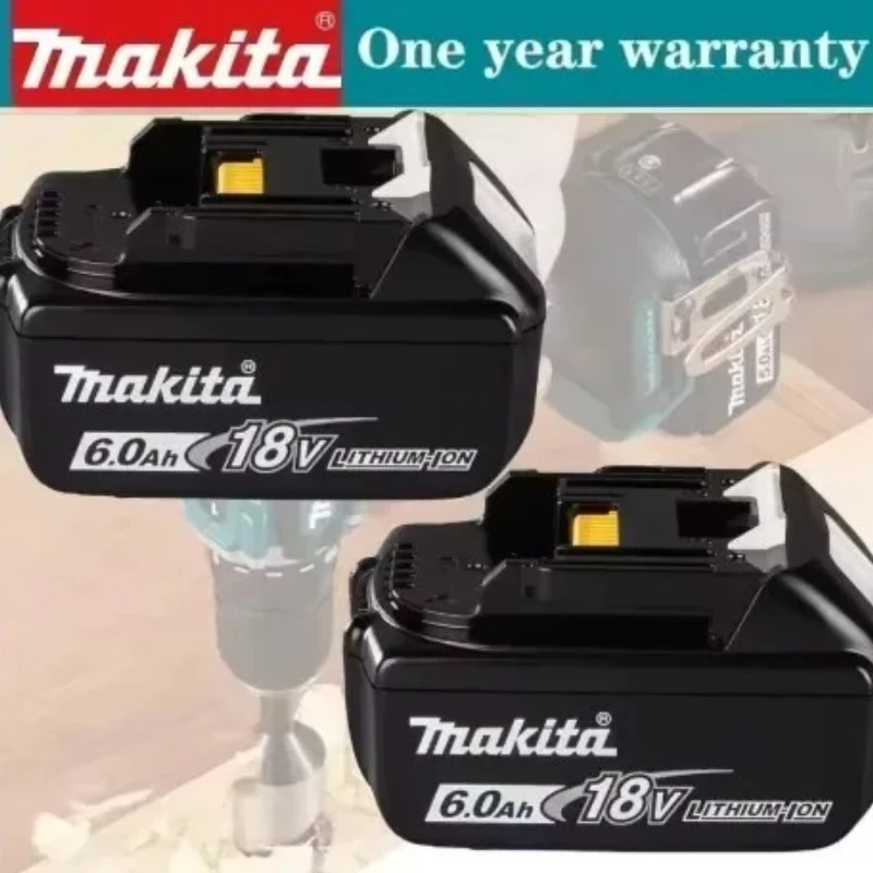 

100% Original Makita 18V battery 18650 rechargeable lithium-ion battery, replaceable Makita BL1830 BL1860B with 18V 3A charger