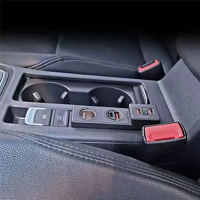 A21E-Car Cigarett Lighter Splitter Plug Adapter Fast Charging For Golf 7 Mk7 Interior Modification Accessories LHD