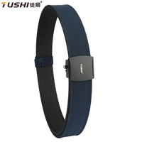 TUSHI Sturdy Metal Automatic Buckle Hard Tactical Belt Double Layer Thickened Hanging Gun Belts For Men Outdoor 3.8cm Waistband