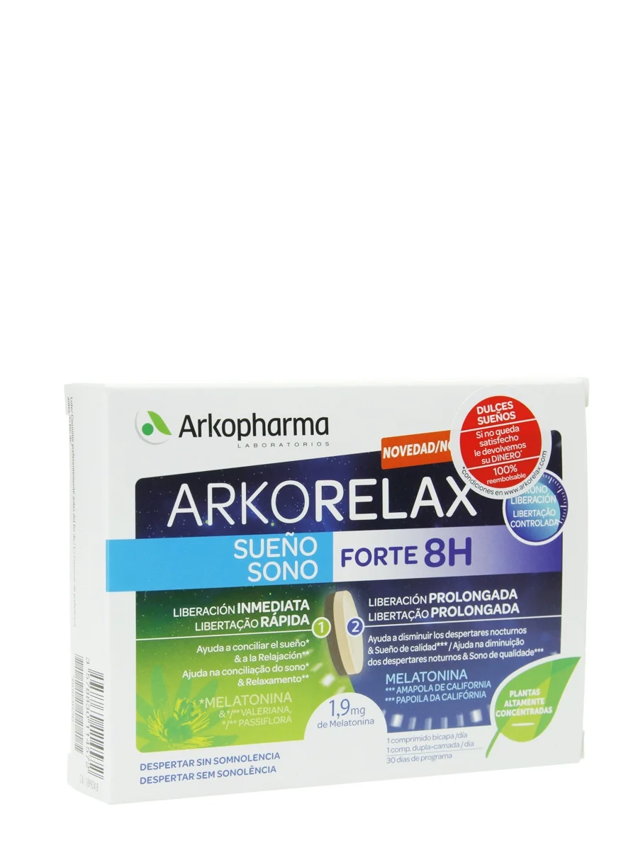 Arkopharma arkorelax dream forte 8 h 30 capsules-helps to fall asleep, favors relaxation and helps reduce night awakenings