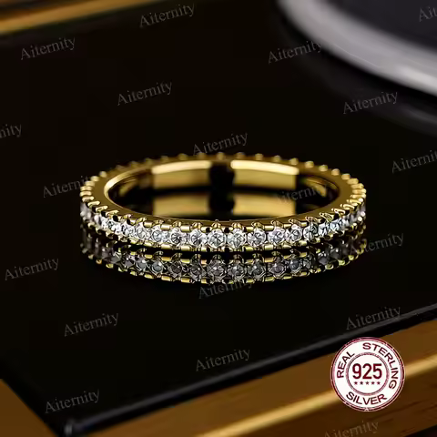 Wholesale Moissanite And Zircon Unisex Rings 100% Real S925 Silver Ring D VVS1 For Men and Women Luxury Brilliant