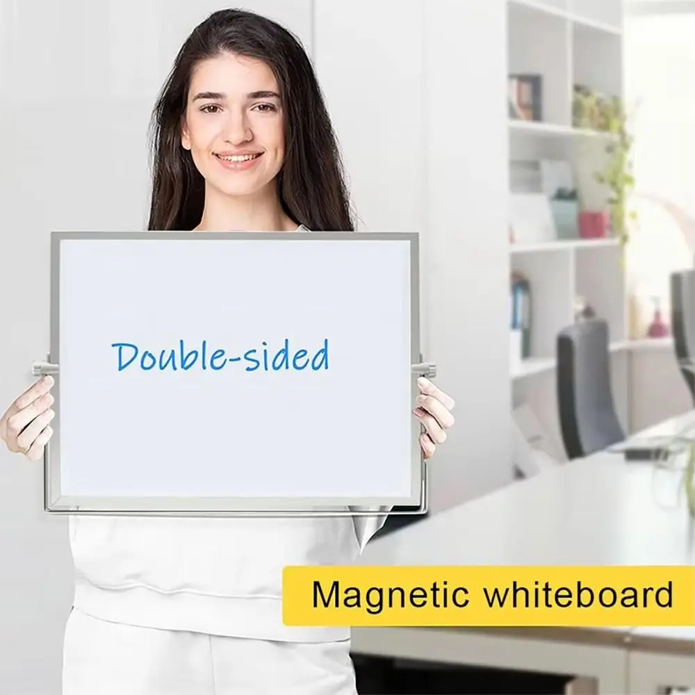 Portable Foldable Desktop Whiteboard Erasable With Bracket Writing Board Double Sided Use Message Board Home